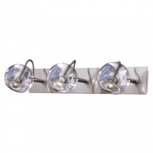 Светильник ODEON LIGHT 1429/3W мат.ник/прозр. GU10 50W Bolla
