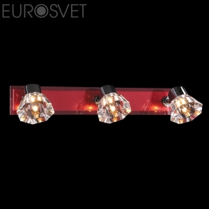 Светильник СПОТЫ - 25333/3хром/красный