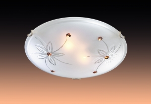 Светильник СОНЕКС 349 бел/зол  Е27 3 FLORET