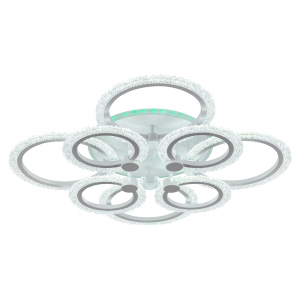 Светодиодная люстра  8003/4+4  WHT 144W+11W RGB