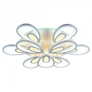 Светодиодная люстра 8007/6+3 WHT 288W+15W RGB
