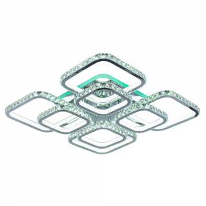 Светодиодная люстра 8010/4+4 CHR 416W+8W RGB