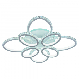 Светодиодная люстра 8020/4+4 WHT 344W+10W RGB