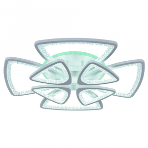 Светодиодная люстра 8031/4+4 WHT 216W+11W RGB