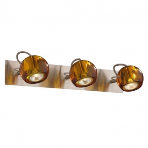 Светильник ODEON LIGHT 1430/3W мат.ник/амб GU10 3*50W Bolla