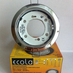 Светильник Ecola GX53 H4 220V GX53 хром