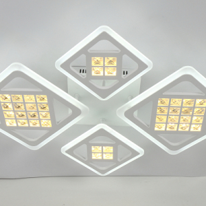Светодиодная люстра MS 1093/4 ТИБИ БЕЛЫЙ 180W 3000-6500K 21600LM 765Х570Х95ММ ДИММИРУЕМЫЙ С ПДУ